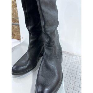 Jessica Simpson JS-Cobra Tall Black New Bomber Leather Boots Sz. 7 With Box